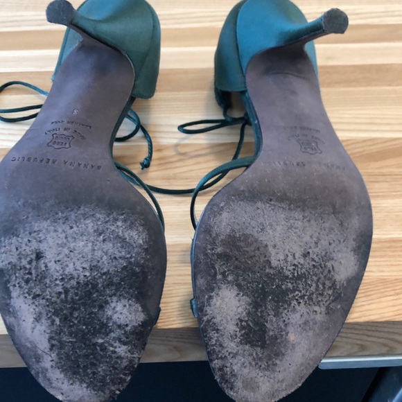 Hunter green evening shoes - Picture 6 of 8